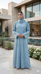 CLASSIC MODEST CUT DANA WITH STALLER ABAYA SET