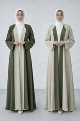 Duo Tone Luxe – 3 in 1 Coat Style Abaya's