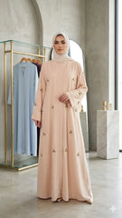 SPINNER CUT DANA ABAYA WITH STALLER SET