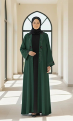 Double Upper Cut Dana Work Abaya ( Cut Dana Upper + Inner + Cut Dana Staller )