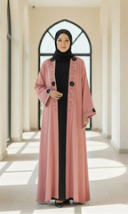 Double Upper Cut Dana Work Abaya ( Cut Dana Upper + Inner + Cut Dana Staller )