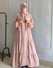 4-Pcs Turkish Upper Abaya Set (Upper, Inner, Staller, Belt, Saudi Niqab)