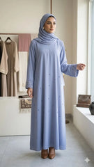 HANDWORK MEXI CUT DANA EMBELLISHED WITH STALLER ABAYA SET