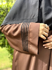 Hand-Work Sleeves With Premium Qualtiy Fabric Abaya For Summer