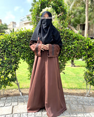 Hand-Work Sleeves With Premium Qualtiy Fabric Abaya For Summer