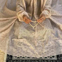 PRINTED Namaz Chadar with Sleeves – Buttercream Florenc