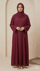 PREMIUM MIST WORK CUT DANA ABAYA WITH STALLER SET