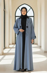 Double Upper Cut Dana Work Abaya ( Cut Dana Upper + Inner + Cut Dana Staller )